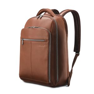 Classic Leather Backpack Cognac