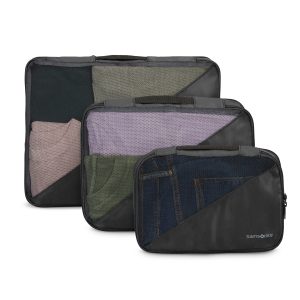 3 Piece Compression Packing Cubes Black