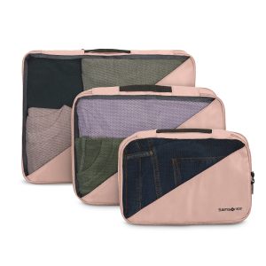 3 Piece Compression Packing Cubes Dusty Rose