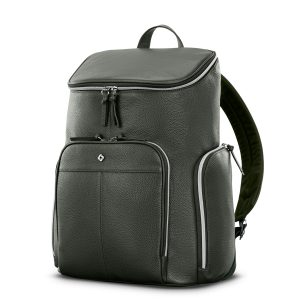 Mobile Solution 2 Leather Deluxe Backpack Olive