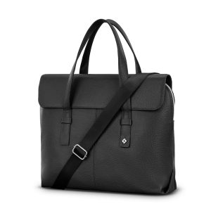 Mobile Solution 2 Leather Convertible Brief Black
