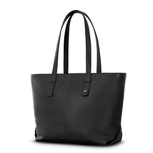 Mobile Solution 2 Leather Tote Black