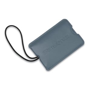 Vinyl ID Tag (Set of 2) Slate Blue