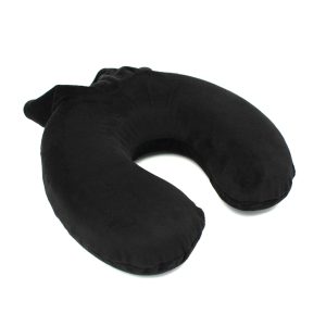 Memory Foam Pillow w/Pouch Black