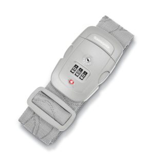 3 Dial Travel Sentry Combination Luggage Strap Light Grey