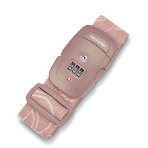 3 Dial Travel Sentry Combination Luggage Strap Dusty Rose