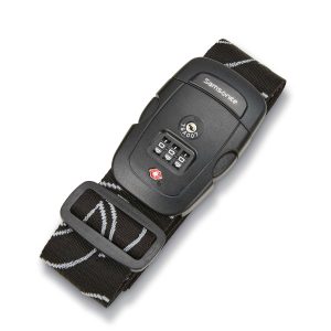 3 Dial Travel Sentry Combination Luggage Strap Black