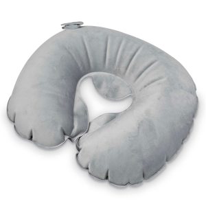 Inflatable Pillow with Pouch Charcoal